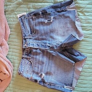 High-rise OG straight shorts